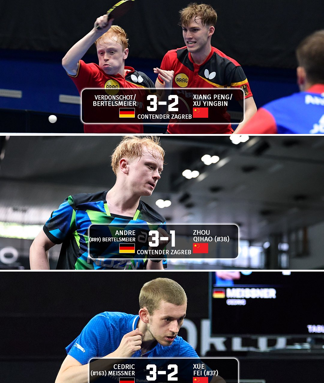 奥地利乒乓球队绝杀瑞典乒乓球队，波尔制霸全场